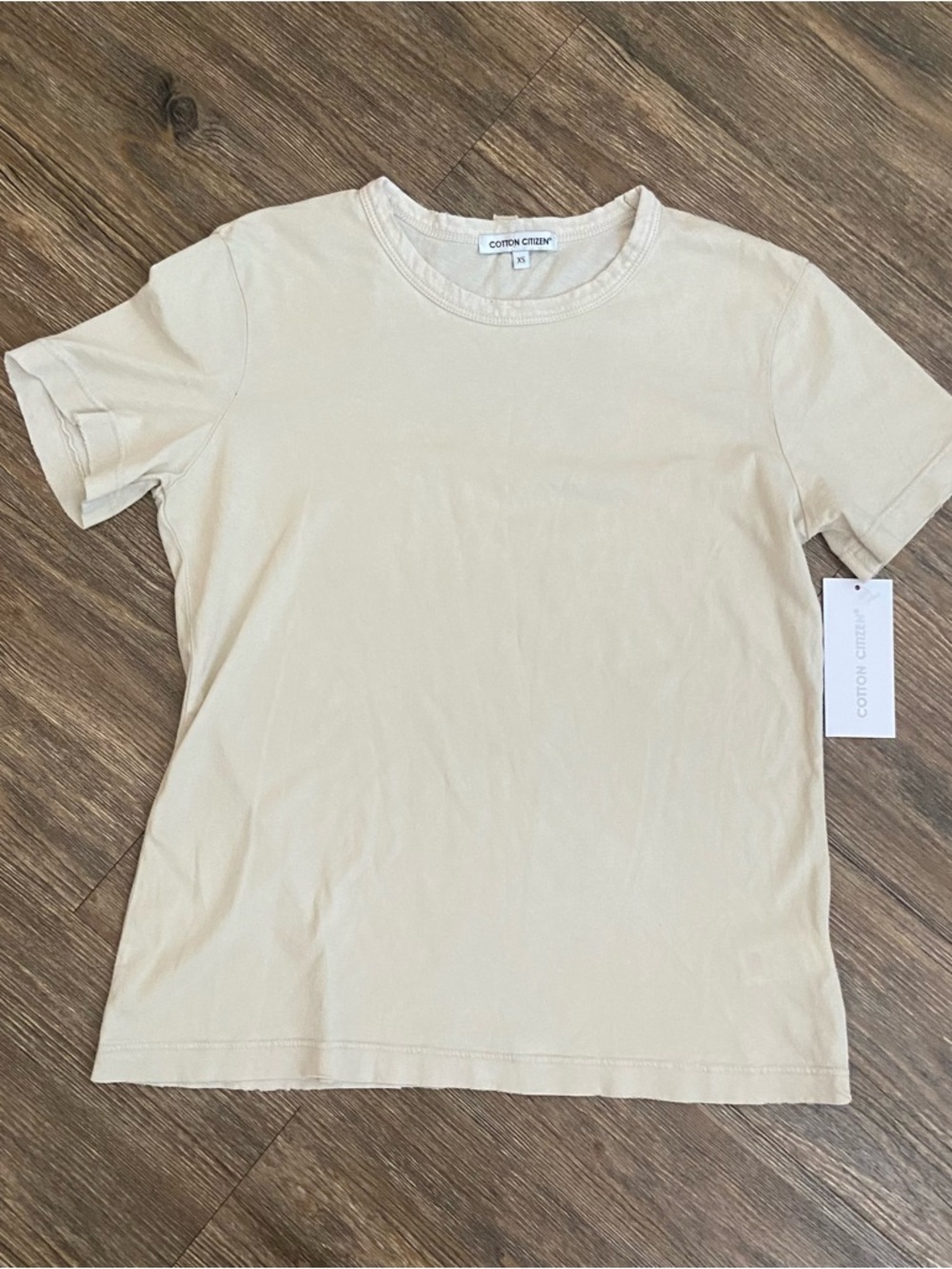 Cotton Citizen Crew Neck Distressed Tee T-Shirt XSMALL